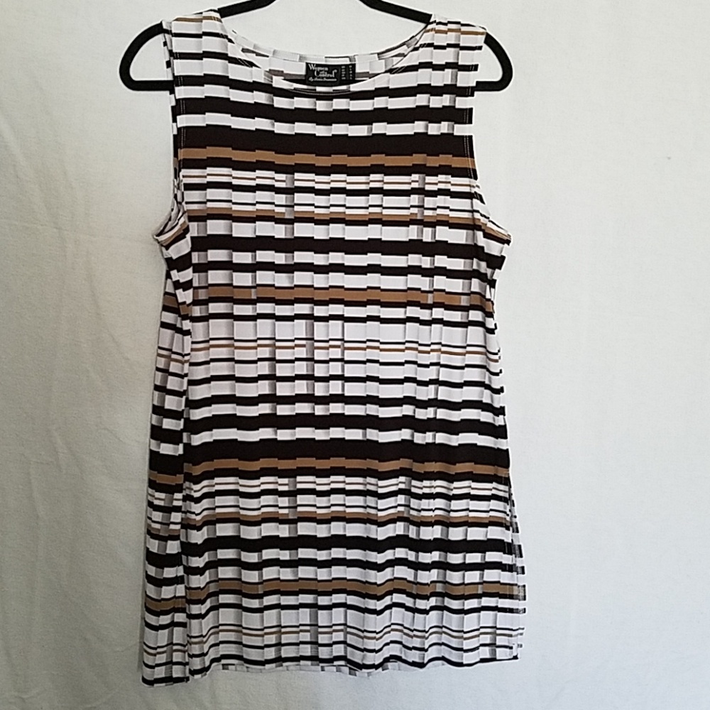 💥3 for $10💥 Striped sleeveless tunic